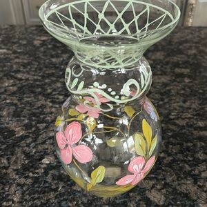 TRACY PORTER HAND PAINTED 10" VASE NWT